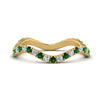 Load image into Gallery viewer, Wave-diamond-eternity-ring-with-emerald-in-FD124152BGEMGR-NL-YG