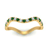 Load image into Gallery viewer, Wave-diamond-eternity-ring-with-emerald-in-FD124152BGEMGR-NL-YG