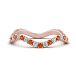 Load image into Gallery viewer, Wave-diamond-eternity-ring-with-orange-sapphire-in-FD124152BGSAOR-NL-RG
