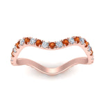 Load image into Gallery viewer, Wave-diamond-eternity-ring-with-orange-sapphire-in-FD124152BGSAOR-NL-RG

