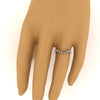 Load image into Gallery viewer, Wave-diamond-eternity-ring-with-orange-sapphire-in-FD124152BGSAOR-NL-WG