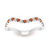 Load image into Gallery viewer, Wave-diamond-eternity-ring-with-orange-sapphire-in-FD124152BGSAOR-NL-WG