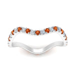 Load image into Gallery viewer, Wave-diamond-eternity-ring-with-orange-sapphire-in-FD124152BGSAOR-NL-WG
