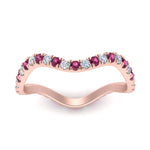 Load image into Gallery viewer, Wave-diamond-eternity-ring-with-pink-sapphire-in-FD124152BGSADRPI-NL-RG
