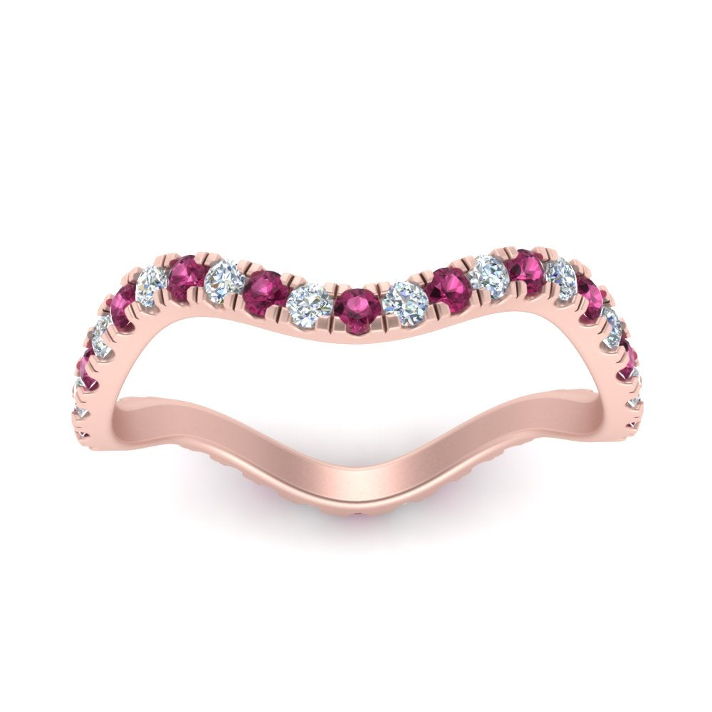 Wave-diamond-eternity-ring-with-pink-sapphire-in-FD124152BGSADRPI-NL-RG