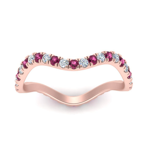 Wave-diamond-eternity-ring-with-pink-sapphire-in-FD124152BGSADRPI-NL-RG