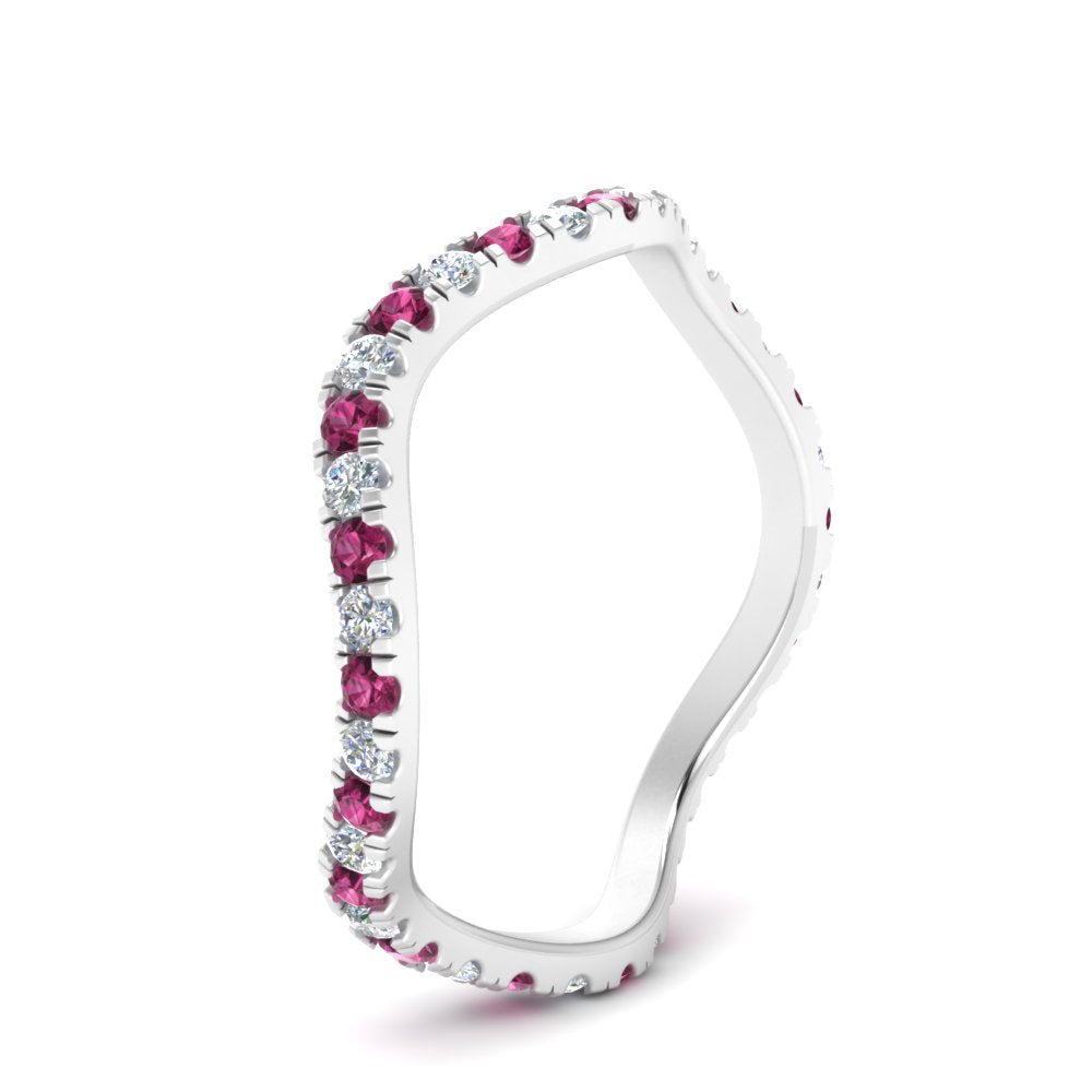 Wave-diamond-eternity-ring-with-pink-sapphire-in-FD124152BGSADRPI-NL-WG