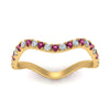 Load image into Gallery viewer, Wave-diamond-eternity-ring-with-pink-sapphire-in-FD124152BGSADRPI-NL-YG