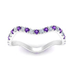 Load image into Gallery viewer, Wave-diamond-eternity-ring-with-purple-topaz-in-FD124152BGVITO-NL-WG

