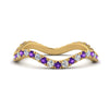 Load image into Gallery viewer, Wave-diamond-eternity-ring-with-purple-topaz-in-FD124152BGVITO-NL-YG