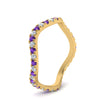Load image into Gallery viewer, Wave-diamond-eternity-ring-with-purple-topaz-in-FD124152BGVITO-NL-YG