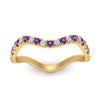 Load image into Gallery viewer, Wave-diamond-eternity-ring-with-purple-topaz-in-FD124152BGVITO-NL-YG