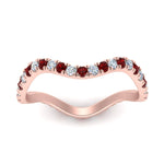 Load image into Gallery viewer, Wave-diamond-eternity-ring-with-ruby-in-FD124152BGRUDR-NL-RG
