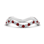Load image into Gallery viewer, Wave-diamond-eternity-ring-with-ruby-in-FD124152BGRUDR-NL-WG
