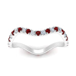 Load image into Gallery viewer, Wave-diamond-eternity-ring-with-ruby-in-FD124152BGRUDR-NL-WG
