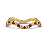 Wave-diamond-eternity-ring-with-ruby-in-FD124152BGRUDR-NL-YG