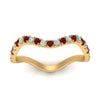 Load image into Gallery viewer, Wave-diamond-eternity-ring-with-ruby-in-FD124152BGRUDR-NL-YG