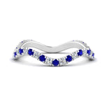 Load image into Gallery viewer, wave-diamond-eternity-ring-with-sapphire-in-fd10263b-fancy-1-wg
