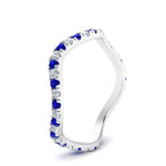 Load image into Gallery viewer, wave-diamond-eternity-ring-with-sapphire-in-fd10263b-fancy-1-wg
