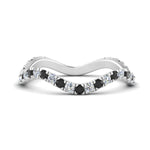 Load image into Gallery viewer, Wave-eternity-ring-with-black-diamond-in-FD124152BGBLACK-NL-WG

