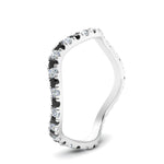 Load image into Gallery viewer, Wave-eternity-ring-with-black-diamond-in-FD124152BGBLACK-NL-WG
