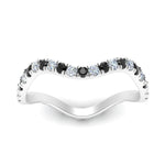 Load image into Gallery viewer, Wave-eternity-ring-with-black-diamond-in-FD124152BGBLACK-NL-WG
