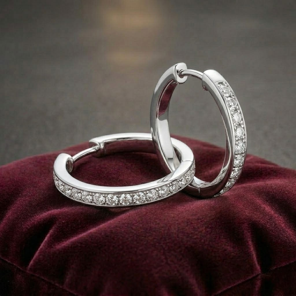 What Are Diamond Hoop Earrings?