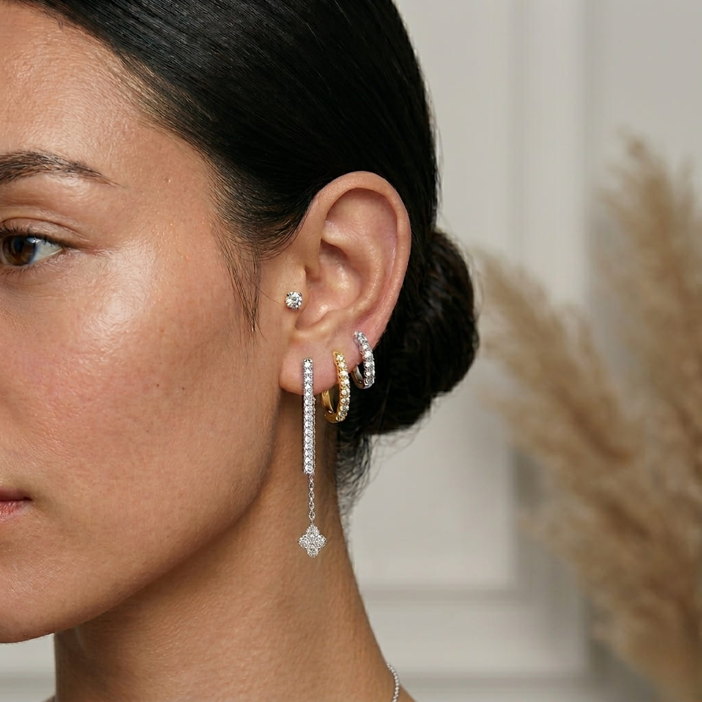 Why Earring Stacking Is So Popular
