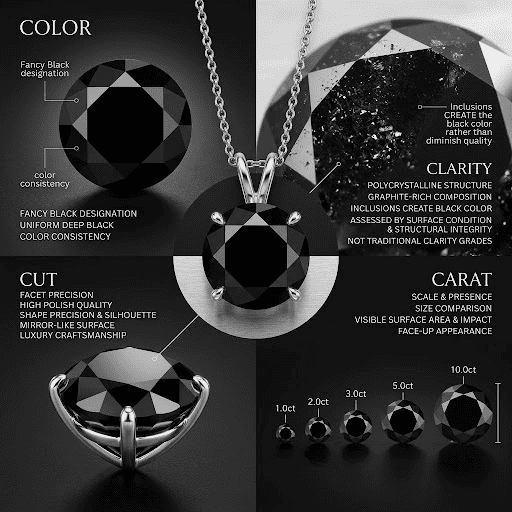 Why the 4Cs Apply Differently to Black Diamonds