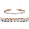 Load image into Gallery viewer, Womens-Diamond-Tennis-Bracelet-5-Carat-In-Rose-Gold-FDBRC8635ROANGLE2-5.00_CT-NL-RG
