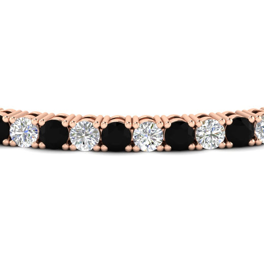 Womens-Diamond-Tennis-Bracelet-5-Carat-With-Balack-Diamond-In-Rose-Gold-FDBRC8635ROGBLACKANGLE5-5.00_CT-NL-RG