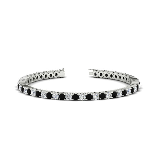 Womens-Diamond-Tennis-Bracelet-5-Carat-With-Balack-Diamond-In-White-Gold-FDBRC8635ROGBLACK-5.00_CT-NL-WG