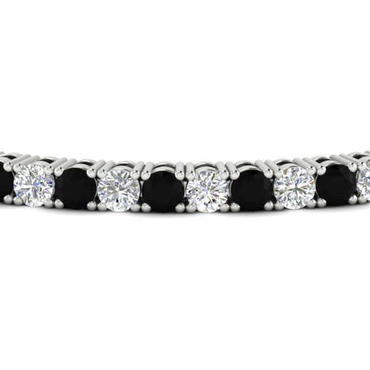 Womens-Diamond-Tennis-Bracelet-5-Carat-With-Balack-Diamond-In-White-Gold-FDBRC8635ROGBLACKANGLE5-5.00_CT-NL-WG