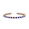 Load image into Gallery viewer, Womens-Diamond-Tennis-Bracelet-5-Carat-With-Blue-Sapphire-In-Rose-Gold-FDBRC8635ROGSABL-5.00_CT-NL-RG