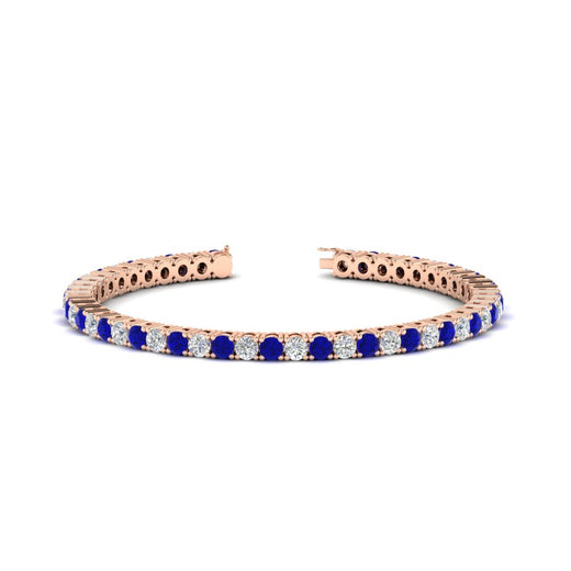 Womens-Diamond-Tennis-Bracelet-5-Carat-With-Blue-Sapphire-In-Rose-Gold-FDBRC8635ROGSABL-5.00_CT-NL-RG