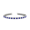 Load image into Gallery viewer, Womens-Diamond-Tennis-Bracelet-5-Carat-With-Blue-Sapphire-In-White-Gold-FDBRC8635ROGSABL-5.00_CT-NL-WG