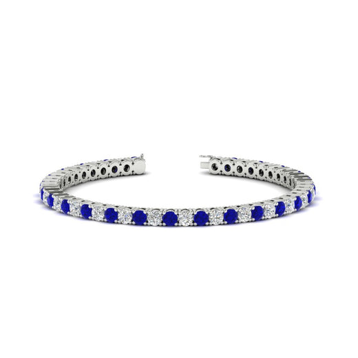 Womens-Diamond-Tennis-Bracelet-5-Carat-With-Blue-Sapphire-In-White-Gold-FDBRC8635ROGSABL-5.00_CT-NL-WG