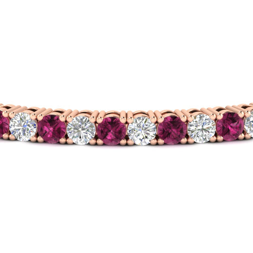 Womens-Diamond-Tennis-Bracelet-5-Carat-With-Pink-Sapphire-In-Rose-Gold-FDBRC8635ROGSADRPIANGLE5-5.00_CT-NL-RG