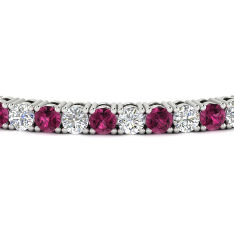Womens-Diamond-Tennis-Bracelet-5-Carat-With-Pink-Sapphire-In-White-Gold-FDBRC8635ROGSADRPIANGLE5-5.00_CT-NL-WG