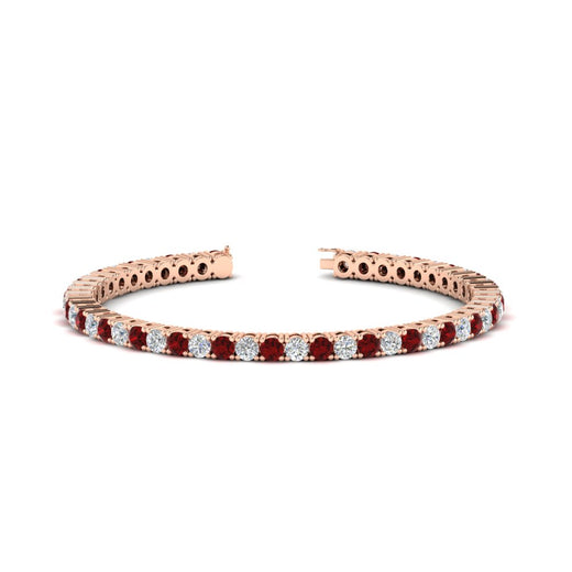 Womens-Diamond-Tennis-Bracelet-5-Carat-With-Red-Ruby-In-Rose-Gold-FDBRC8635ROGRUDR-5.00_CT-NL-RG