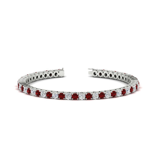 Womens-Diamond-Tennis-Bracelet-5-Carat-With-Red-Ruby-In-White-Gold-FDBRC8635ROGRUDR-5.00_CT-NL-WG