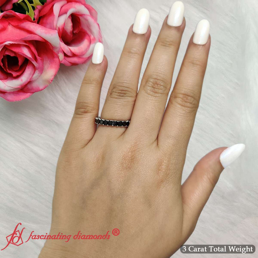 Womens-wedding-band-princess-cut-3-carat-with-black-diamond-in-14k-white-gold-FD10203PRB-13