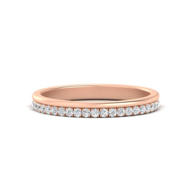 Beautiful Simple Double Row Wedding Band