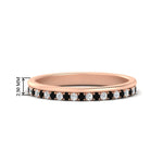 Load image into Gallery viewer, a-beautiful-round-diamond-half-eternity-band-with-black-diamond-in-rose-gold-FD11406BGBLACK-NL-RG-HW
