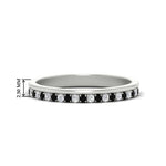 Load image into Gallery viewer, a-beautiful-round-diamond-half-eternity-band-with-black-diamond-in-white-gold-FD11406BGBLACK-NL-WG-HW
