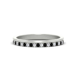 Load image into Gallery viewer, a-beautiful-round-diamond-half-eternity-band-with-black-diamond-in-white-gold-FD11406BGBLACK-NL-WG
