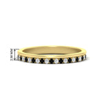 Load image into Gallery viewer, a-beautiful-round-diamond-half-eternity-band-with-black-diamond-in-yellow-gold-FD11406BGBLACK-NL-YG-HW
