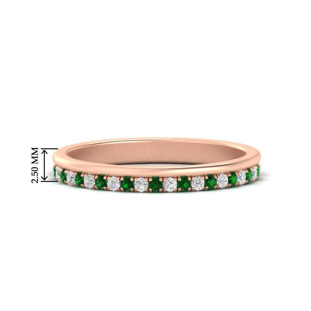 a-beautiful-round-diamond-half-eternity-band-with-emerald-in-rose-gold-FD11406BGEMGR-NL-RG-HW