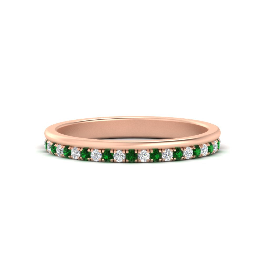 a-beautiful-round-diamond-half-eternity-band-with-emerald-in-rose-gold-FD11406BGEMGR-NL-RG
