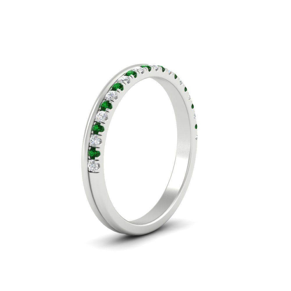 a-beautiful-round-diamond-half-eternity-band-with-emerald-in-white-gold-FD11406BGEMGRANGLE2-NL-WG